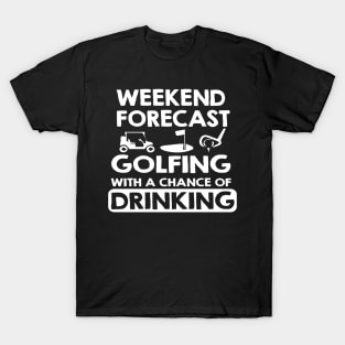 Funny Golf And Drinking Design, Golfer Gift T-Shirt